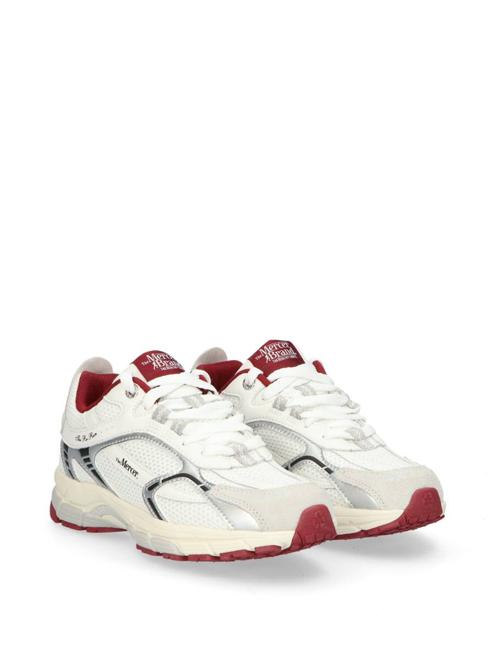 Witte sneakers met rood accent Mercer 