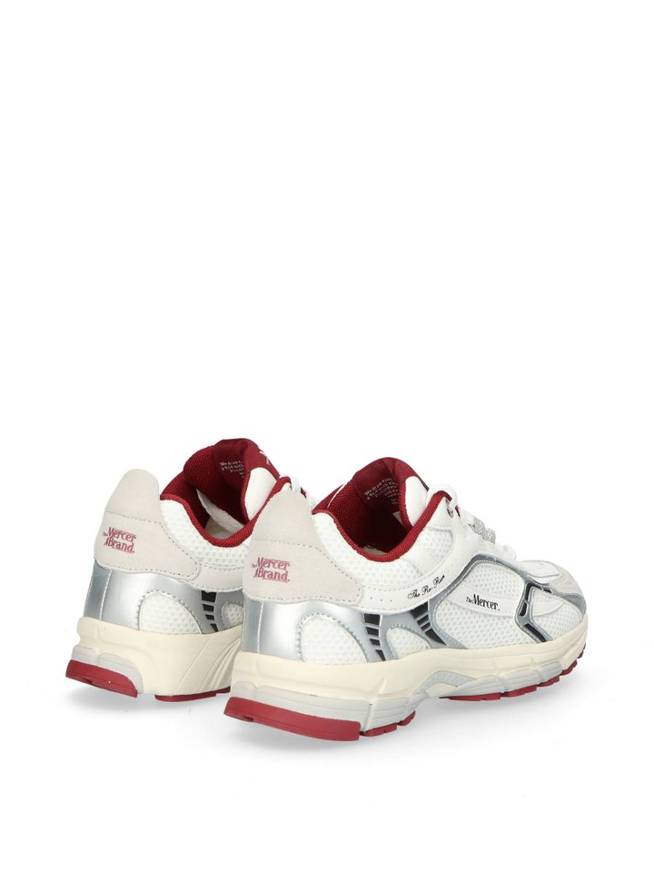 Witte sneakers met rood accent Mercer 