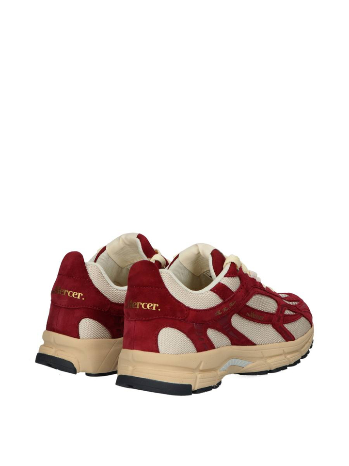 Bordeaux kleurige lage sneakers Mercer 