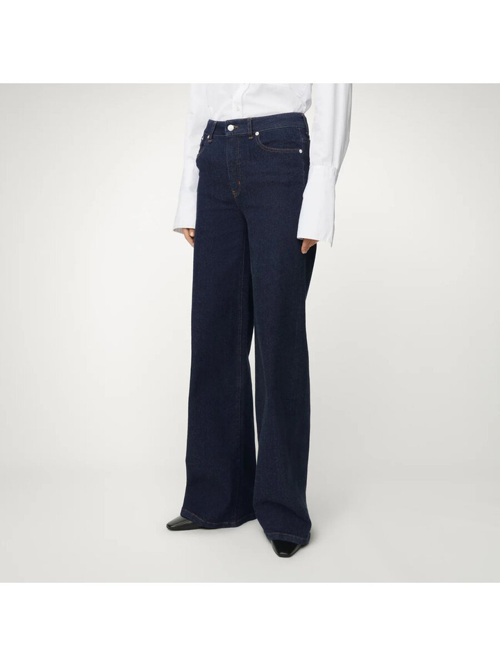 Donkerblauwe flared jeans Palazzo Lois