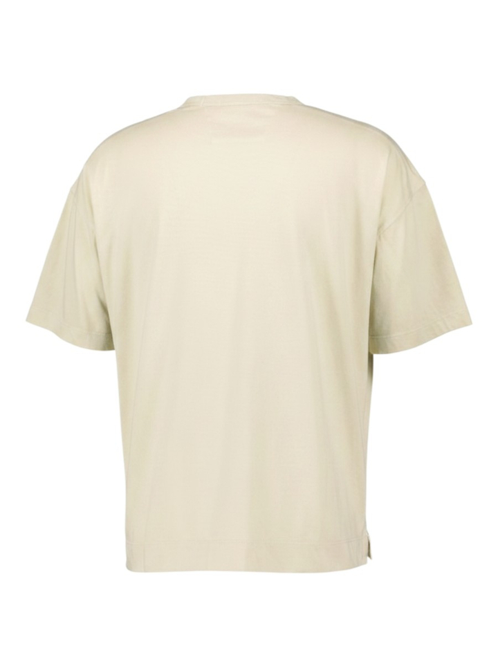 Beige T-shirt met logo Cp Company 