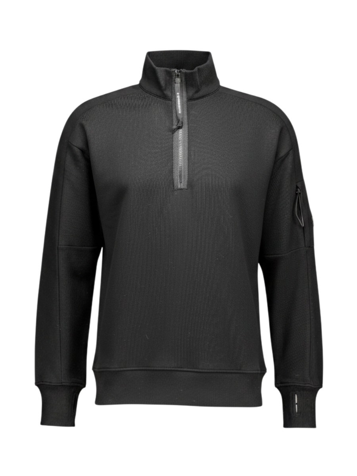 Zwarte trui met korte rits CP Company