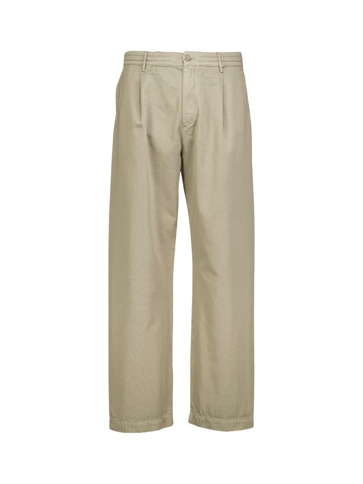 Kaki groene broek met bandplooi CP Company