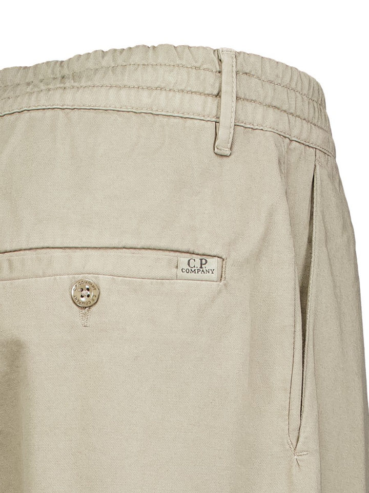 Kaki groene broek met bandplooi CP Company