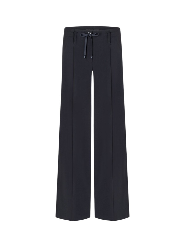 Donkerblauwe wijde broek Addison Cambio