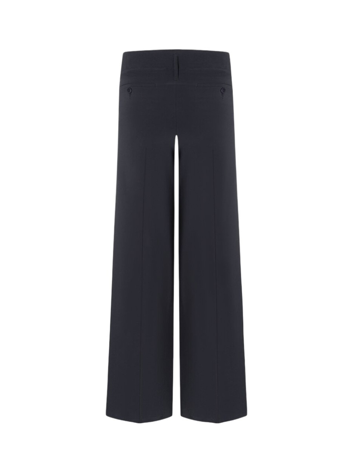 Donkerblauwe wijde broek Addison Cambio
