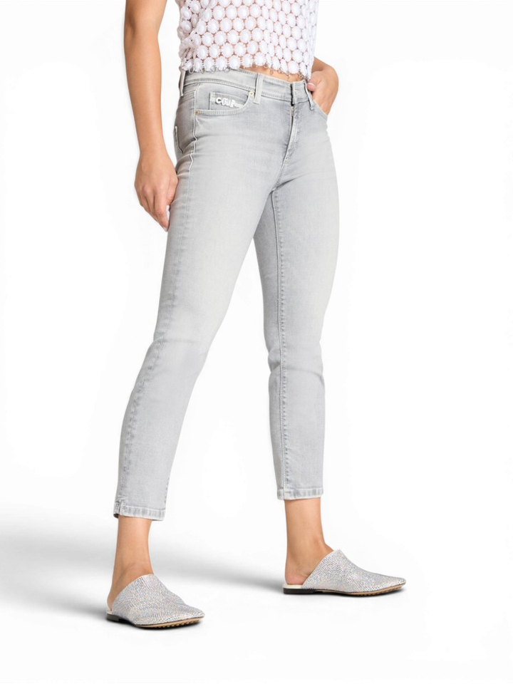Lichtblauwe skinny jeans Piper Short Cambio
