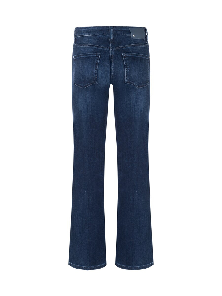 Donkerblauwe flare jeans Paris Flared Cambio