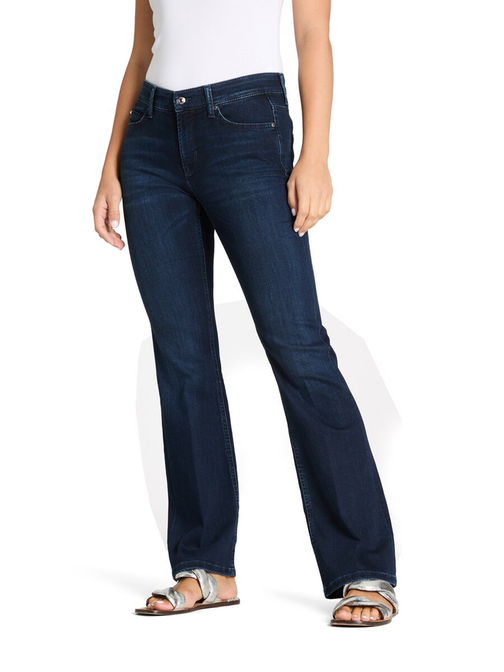Donkerblauwe flare jeans Paris Flared Cambio