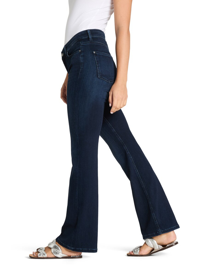 Donkerblauwe flare jeans Paris Flared Cambio