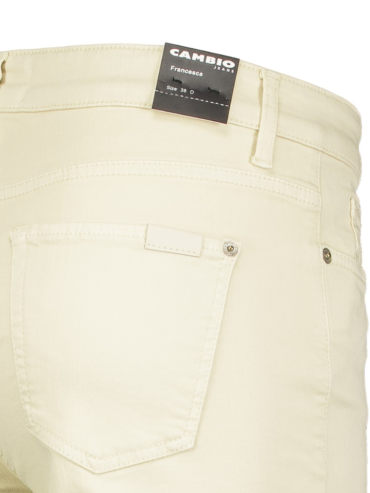 Beige crop jeans Francesca Cambio