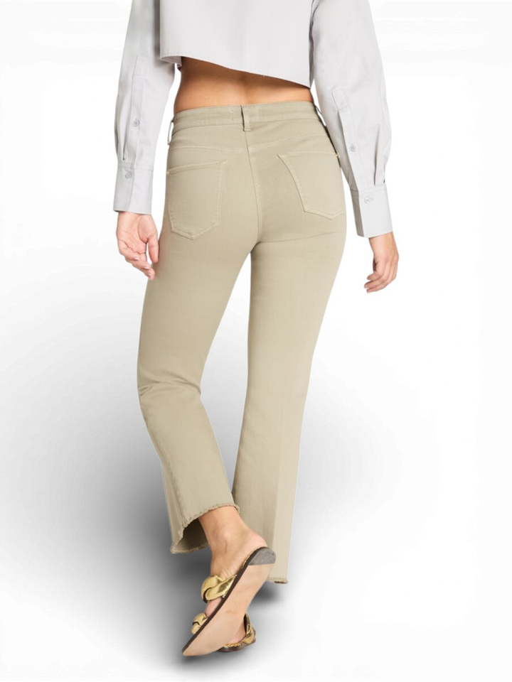 Groene flared broek Francesca Cambio 