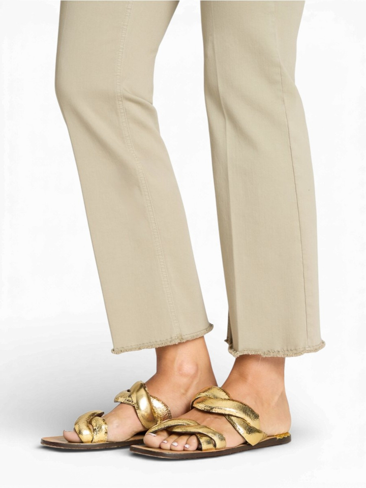 Groene flared broek Francesca Cambio 