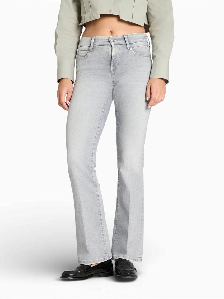 Grijze flared fit jeans Paris Cambio