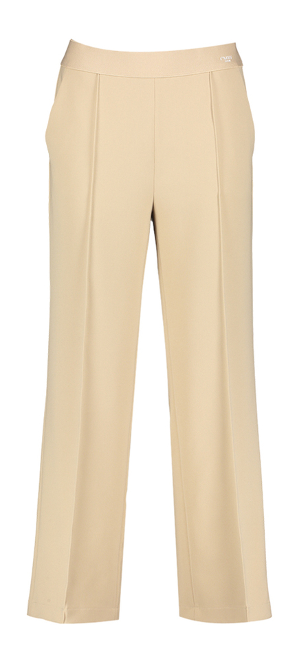Beige losvallende broek met elastiek Cameron Cambio