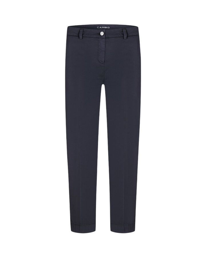 Donkerblauwe katoenen broek Karina Cambio