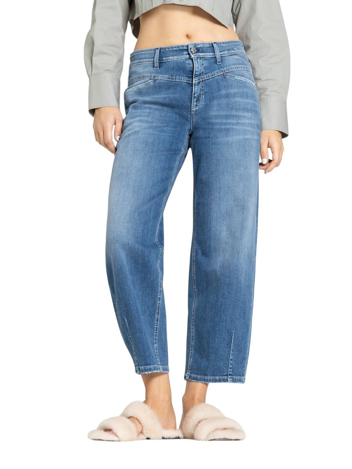 Blauwe loose fitted jeans Elin Cambio