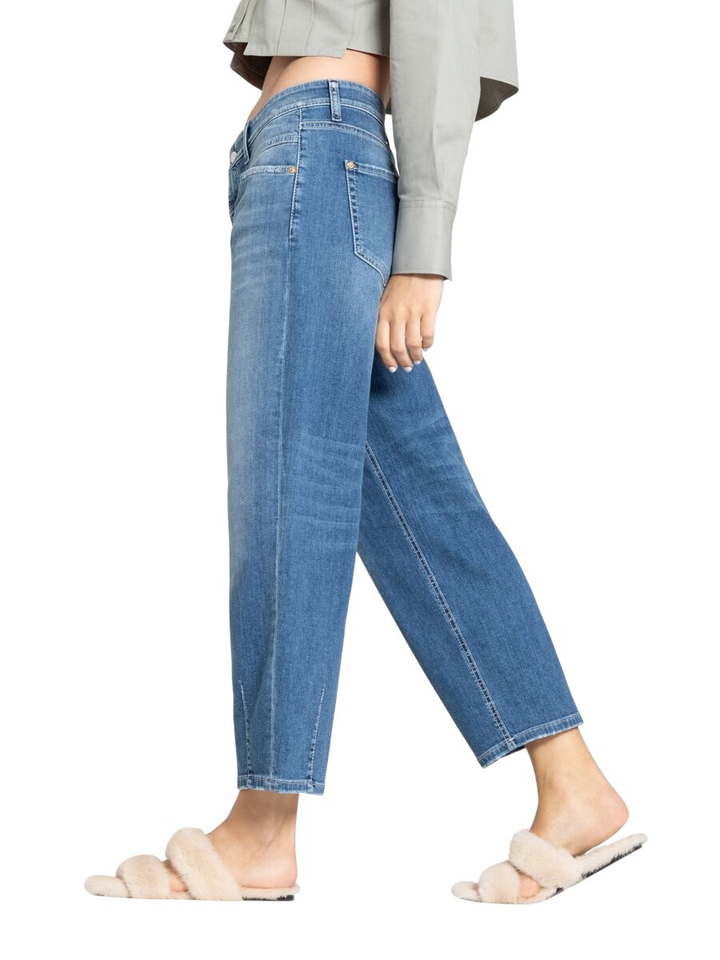 Blauwe loose fitted jeans Elin Cambio