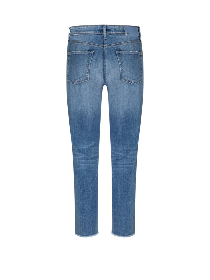 Blauwe slim fit jeans Piper short Cambio