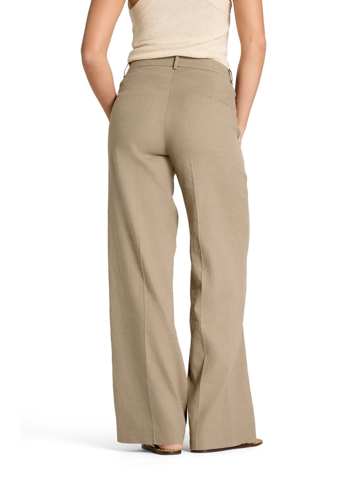 Beige wijde broek Mira Cambio