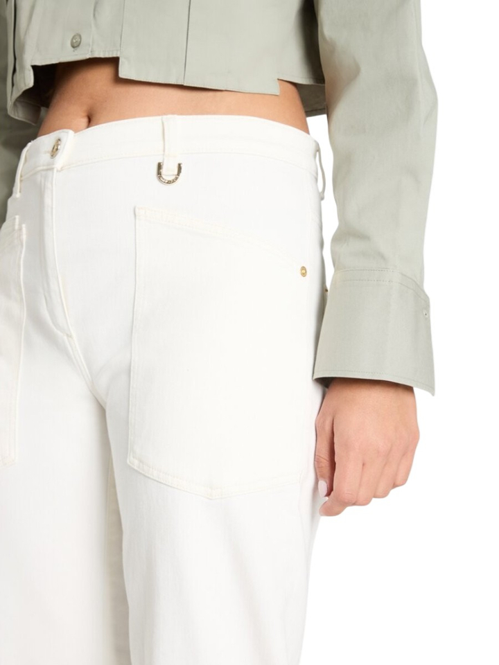 Witte jeans met opgestikte zakken Ocean Cambio 