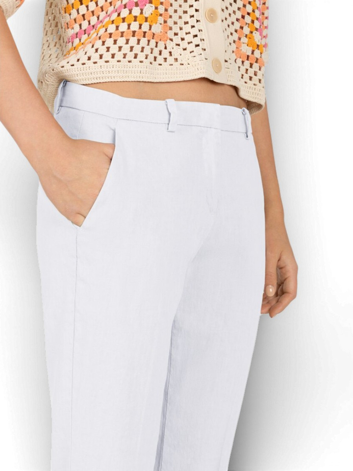 Witte linnen broek Cambio 