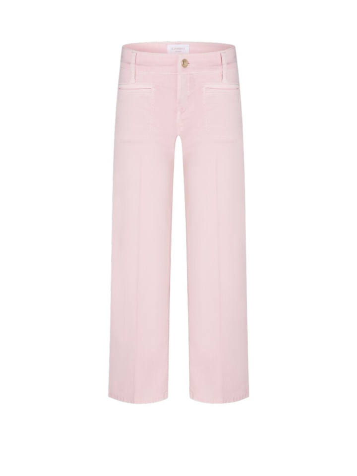 Roze cropped broek Tess Cambio