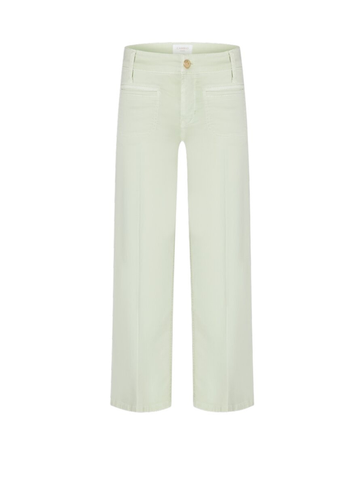 Groene cropped broek Tess Cambio