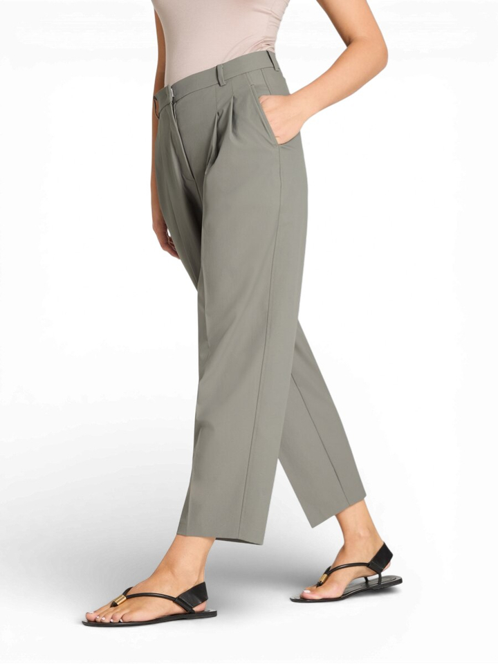 Donkergroene broek Emilie Cambio 