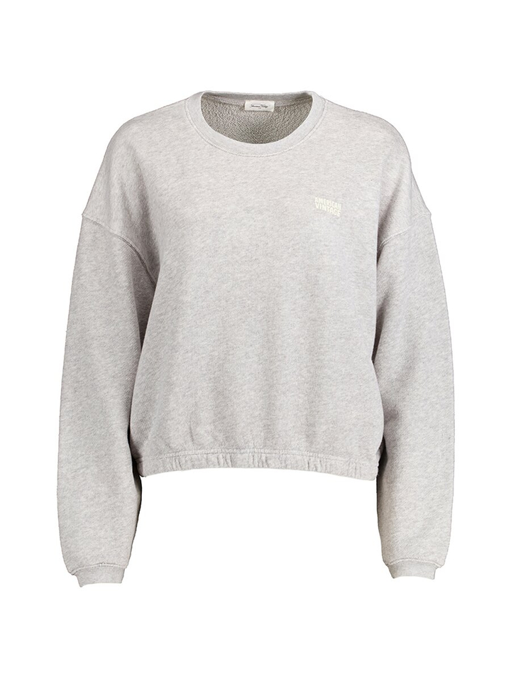 Grijze katoenen sweater met elastiek Kod American Vintage 