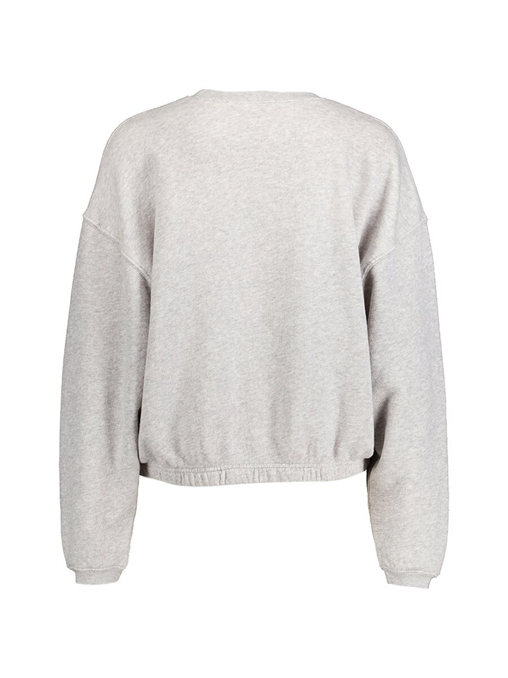 Grijze katoenen sweater met elastiek Kod American Vintage 
