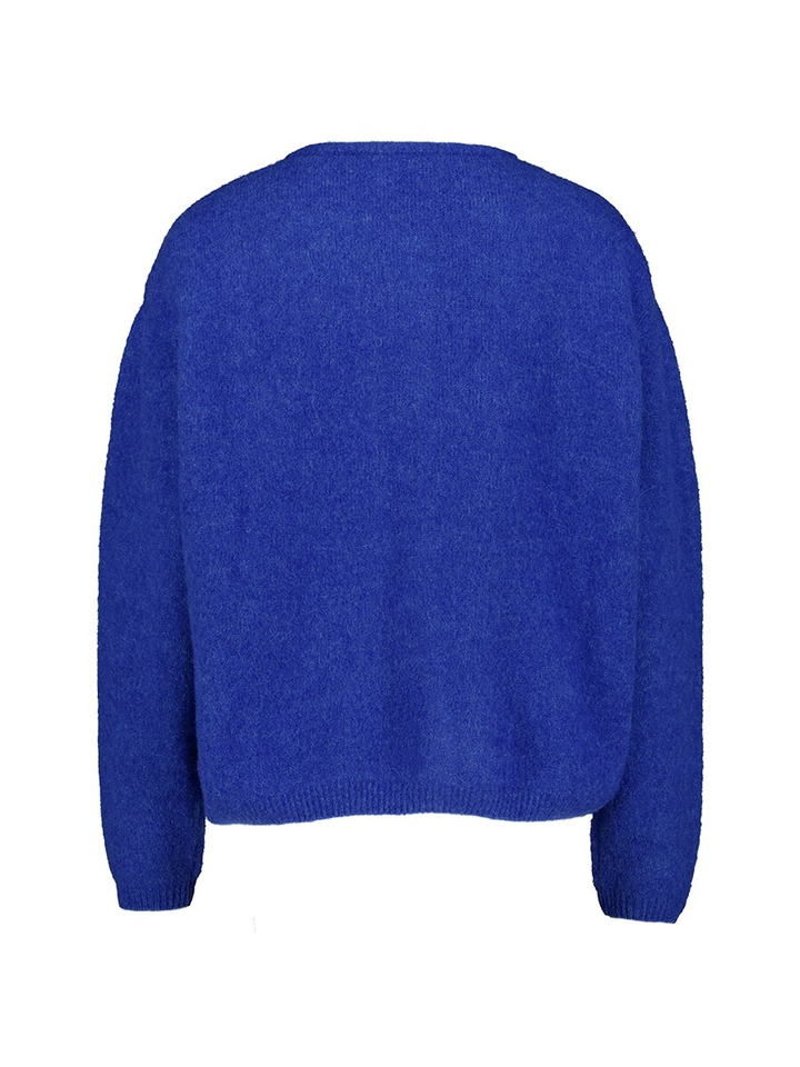 Kobalt blauwe cardigan met alpaca Vito American Vintage