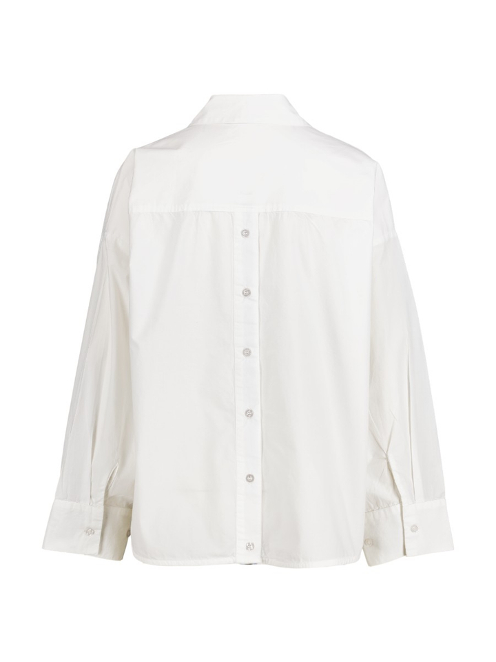Witte bloes met broderie detail Tenja Numph