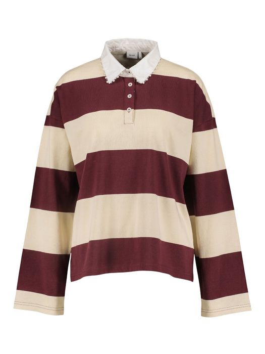 Gestreepte polo sweater Darin Numph