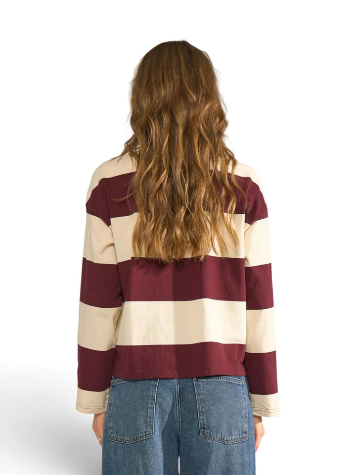 Gestreepte polo sweater Darin Numph