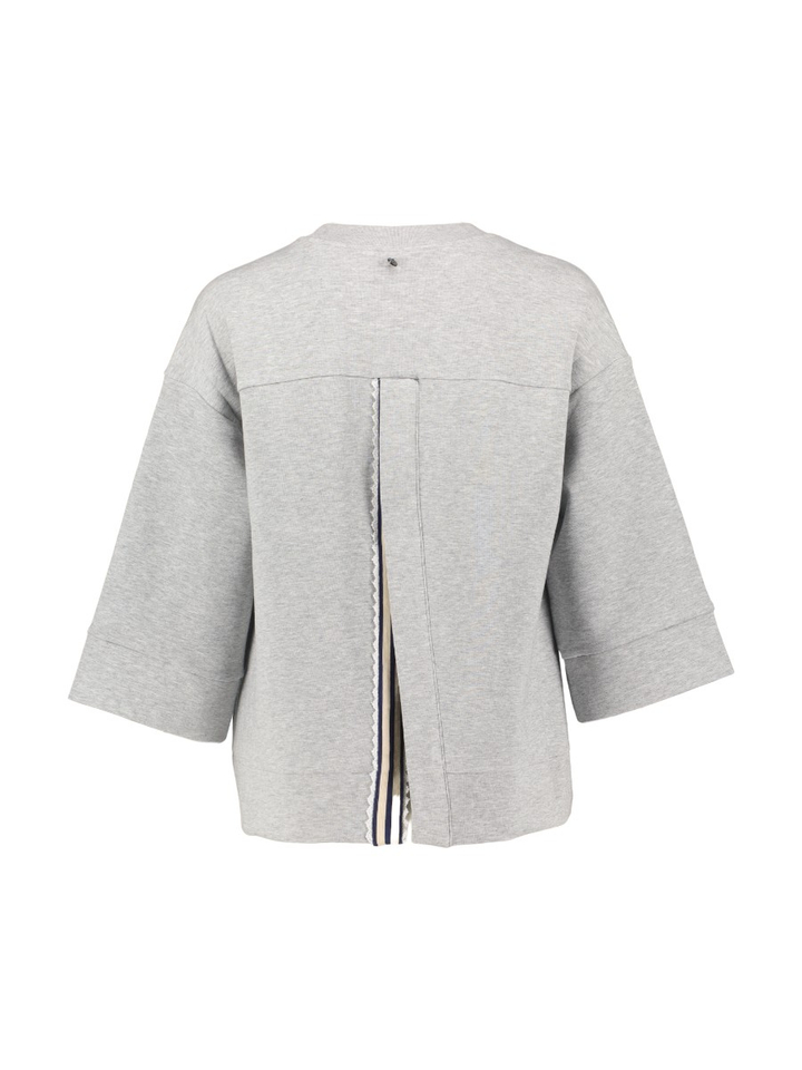 Grijze sweater met open rug Nathalie Numph