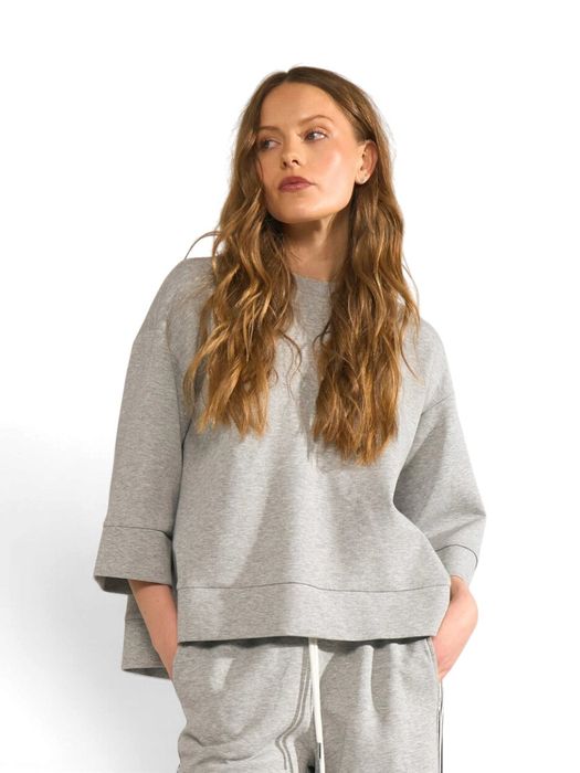 Grijze sweater met open rug Nathalie Numph