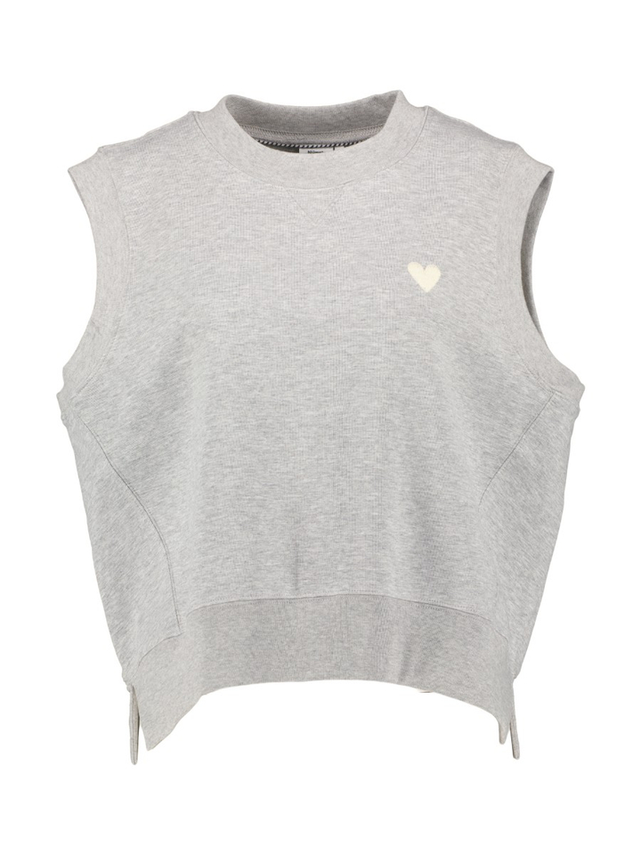 Grijze sweater debardeur Nathalie Vest Numph