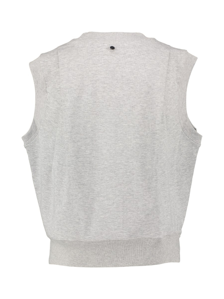 Grijze sweater debardeur Nathalie Vest Numph