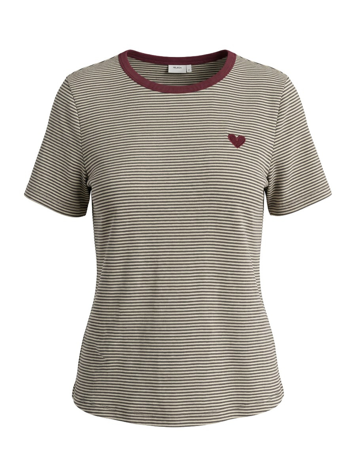 Gestreepte T-shirt met ronde hals Alexa T-shirt Numph