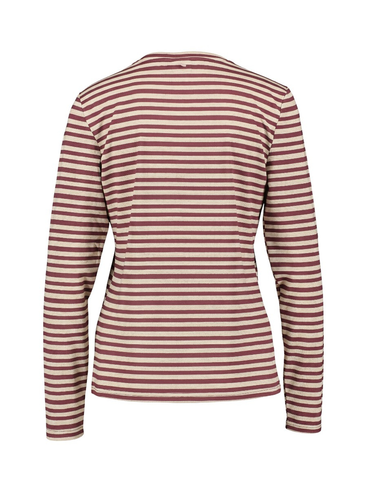 Gestreepte T-shirt met glitterdraad Rixie T-shirt Numph 