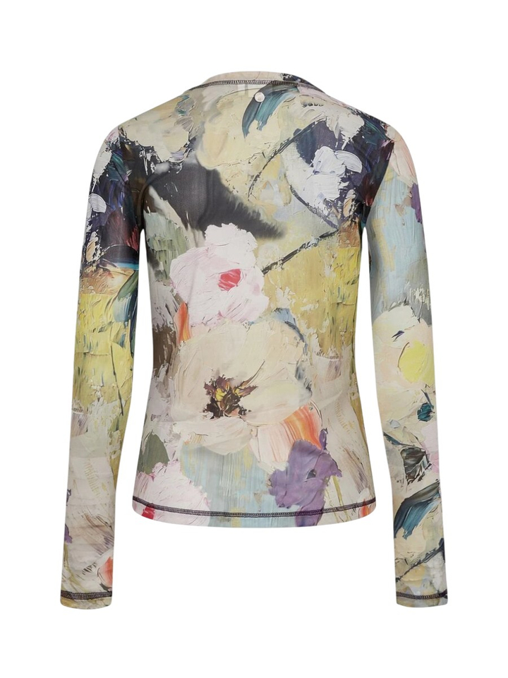 Multicolor doorzichtige T-shirt Numph