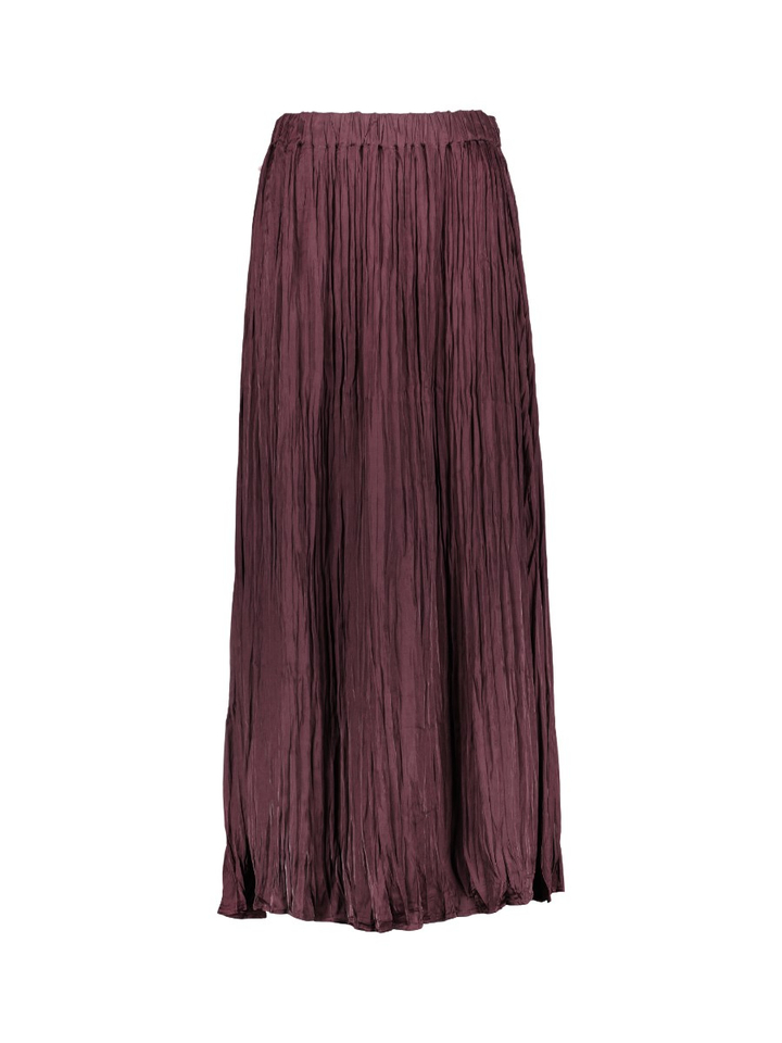 Bordeaux kleurige plooirok met elastiek Fea Skirt Numph