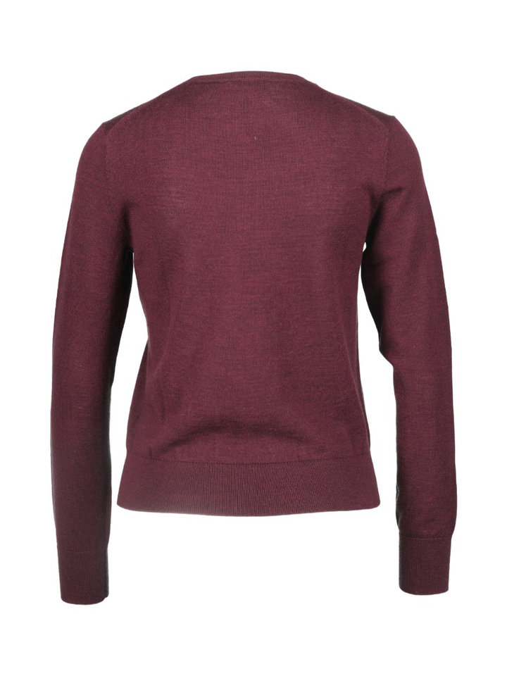 Bordeaux trui met ronde hals Ralph Lauren 