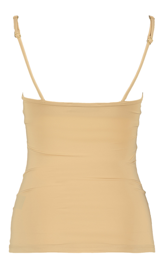 Beige top met voorgevormde cup Eden Ibana