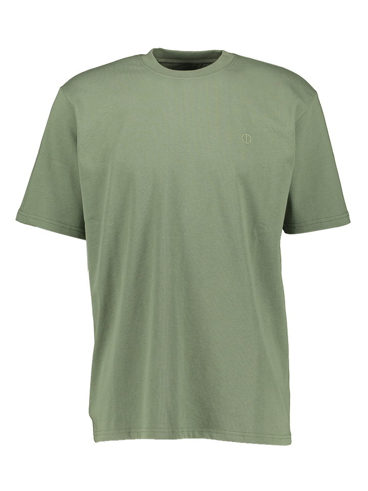 Groene katoenen t-shirt met merklogo Dstrezzed