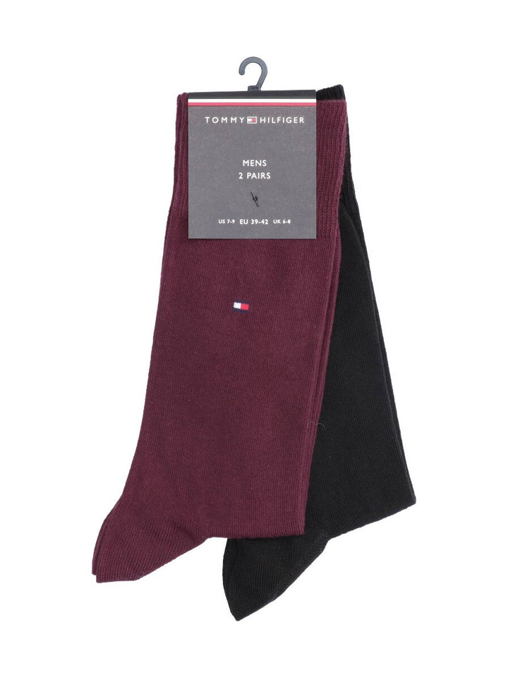 Burgundy duo pack sokken Tommy Hilfiger