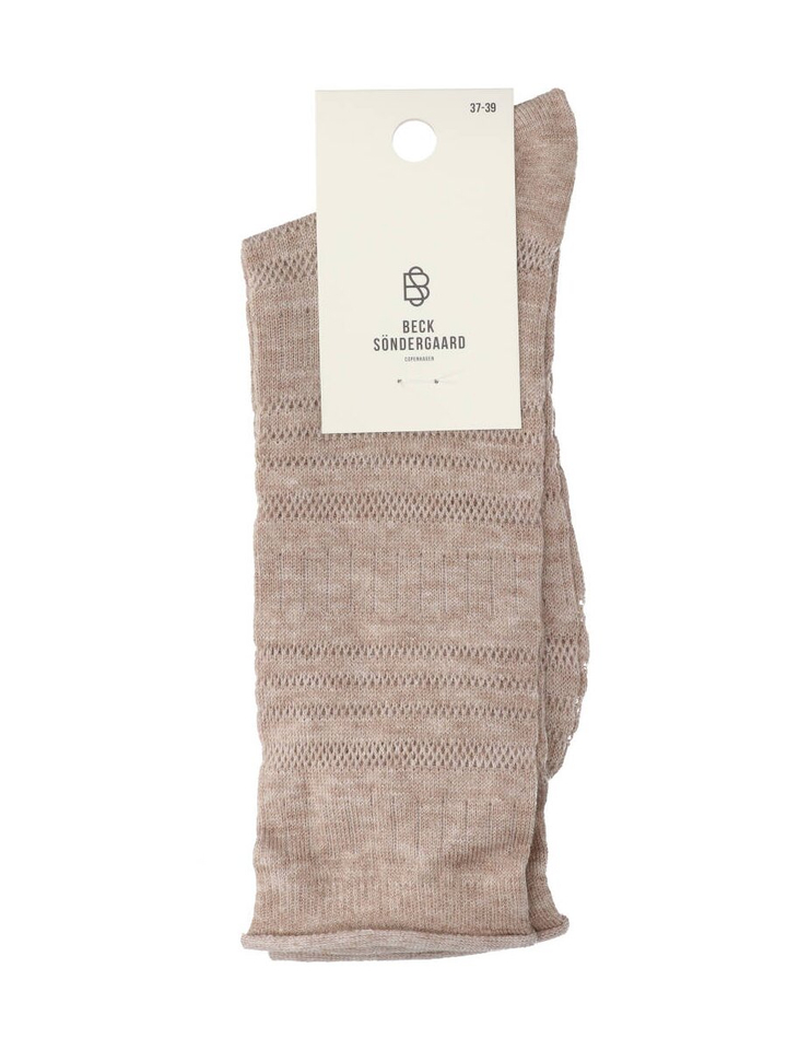 Greige kousen Beck Sondergaard