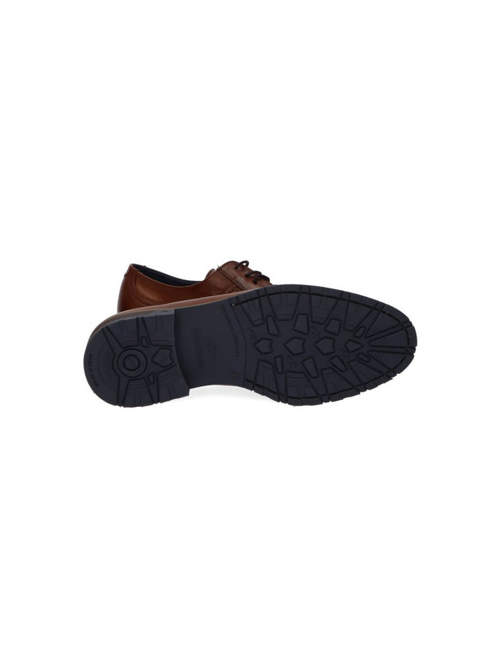 Cognac kleurige veterschoenen Fluchos