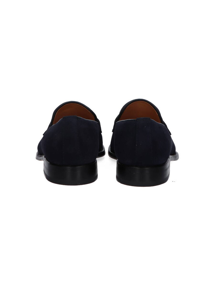 Cuero navy moccasin Cordwainer